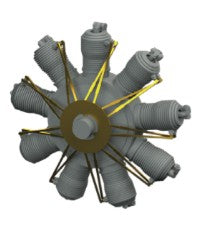 Eduard 648711 1/48 Aircraft- Sopwith Camel Gnome Engine for EDU (Photo-Etch & Re