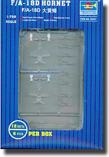 Trumpeter Scale Models 3427 1/700 F/A18D Hornet Aircraft Set for USS Nimitz (12/