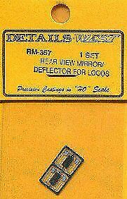 Details West 353 HO Scale Rear-View Mirrors -- For Locomotives - 3 Styles
