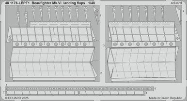 Eduard 481176 1/48 Beaufighter Mk.VI Landing Flaps Photo Etched Set