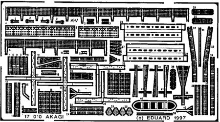 Eduard 17010 1/700 Ship- Akagi for HSG