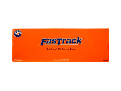 Lionel 6-85390 O Gauge White O36 Curve FasTrack 4-Pack