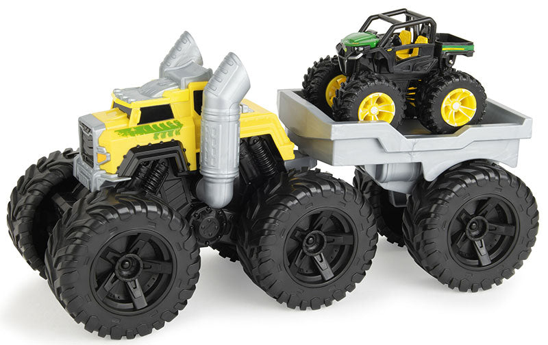 Ertl 47640 Scale John Deere Rev And Roar Semi Playset