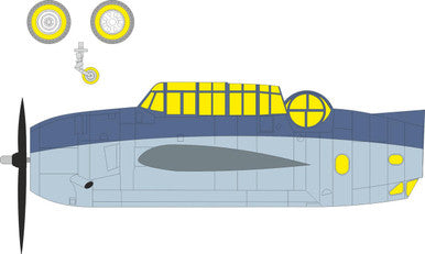 Eduard CX707 1/72 Mask TBF-1C for HOBBY BOSS Canopy Mask Set
