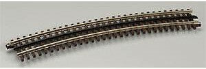 Atlas O 6062 O Scale 21st Century Track System(TM) Nickel Silver Rail w/Brown Ties - 3-Rail -- O-72 Full Curved Section (16 Pieces Makes a Circle)