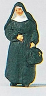 Preiser 28056 HO Scale Individual Figure - Pedestrians Nun