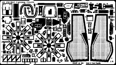 Eduard 48250 1/48 BAC F2/6 for AIR Photo Etch Detail Set
