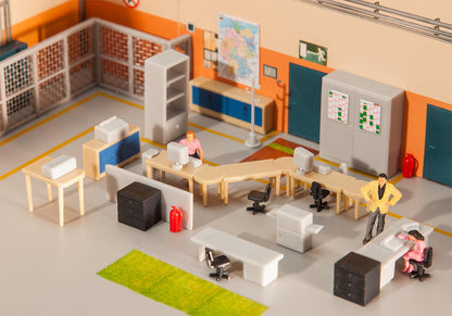 Faller 180454 HO Scale Office Interior Furnishings Kit