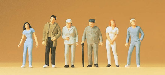 Preiser 14002 HO Scale Standing Passers-By Figure Set
