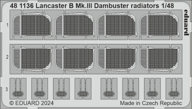Eduard 481136 1/48 Lancaster B Mk.III Dambuster Radiators 1/48