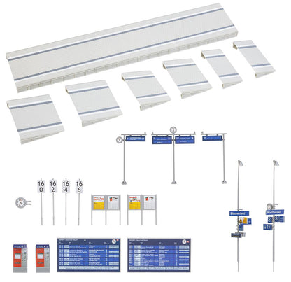 Faller 120202 HO Scale Modern Station Platform Kit w/Details