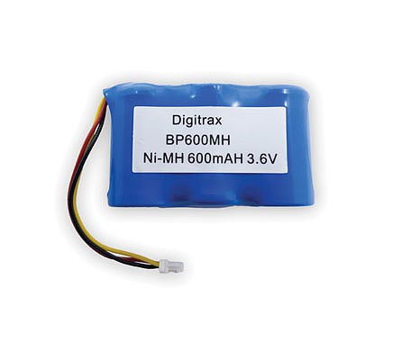 Digitrax BP600MH I Scale BP600MH Battery Pack for DT602 Series Throttles -- Nickel-Metal Hydride Cell, 600 Milliamp Hours, 3.6 Volts