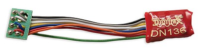 Digitrax DN136PS All Scale DN136PS Series 6 Control Decoder for N & HO -- 8-Pin Medium Plug - .55 x .404 x .2" 13.9 x 10.3 x 5mm