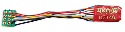Digitrax DZ146PS All Scale DZ146PS Series 6 Control Decoder for Z, N & HO -- Medium 8-Pin Plug, 1" Harness .55 x .4 x .148" 14 x 10.23 x 3.77mm