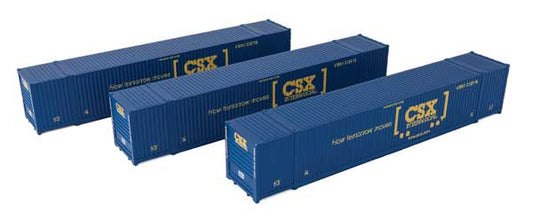 Walthers SceneMaster 18501 HO 53' Container 3-Pack CSX