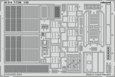 Eduard 36514 1/35 T-72M Photo Etched Set