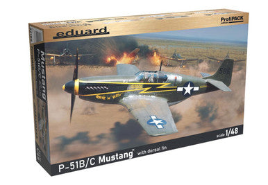 Eduard 82108 1/48 P-51B/C Mustang w/ Dorsal Fin Plastic Model Kit