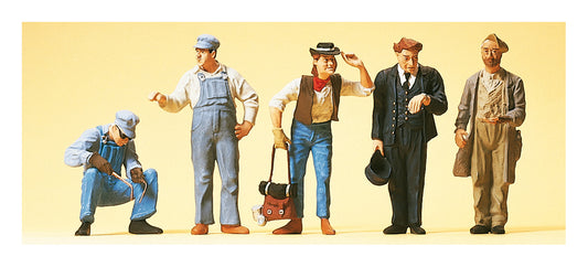 Preiser 65342 O Scale US Track Workers & Hobos Set