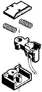 Kadee 821 I Scale #1 Scale Coupler -- Body Mount w/Smaller Draft Gear Box