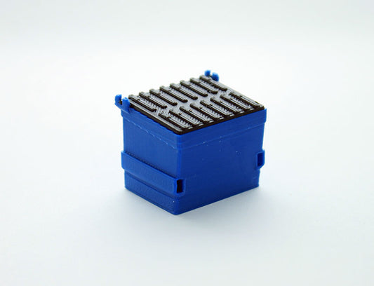 3D To Scale 64-230-BL 1/64 – Trash Dumpster Blue Miniature Detail