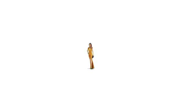 Noch 10406 HO Scale Lady in Yellow Dress - Color 3D Print
