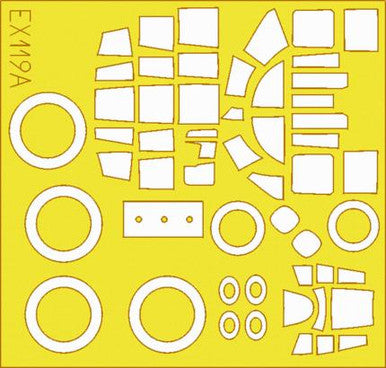 Eduard EX119 1/48 Mask B-25J for Revell/Monogram Canopy Mask Set