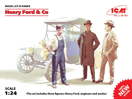 ICM Models 24003 1/24 Henry Ford & Co. Figure Set (3)