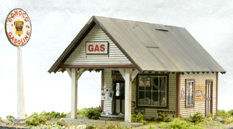 Banta Model Works 2109 HO Scale 1930's Gas Station Kit