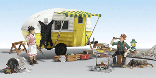 Woodland Scenics 5542 HO Scale AutoScenes(R) - Ma & Pa's Trailer Haven