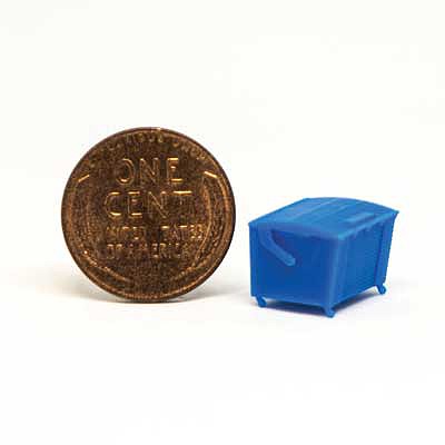 All Scale Miniatures 1601649 N Scale Dumpster Square Rear Load without Casters