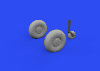 Eduard 648754 1/48 Beaufighter Mk. VI Wheels for Tamiya (Mask & Resin)