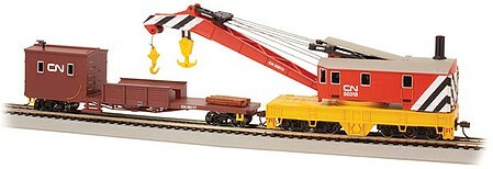 Bachmann 16104 HO Scale 250-Ton Crane Car Canadian National