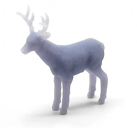 All Scale Miniatures 871303 HO Scale Buck Deer -- Unpainted 3D Printed Figure