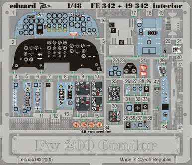 Eduard FE342 1/48 Fw 200 Condor Interior for Trumpeter