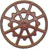 Kadee 2030 HO Scale Ajax Type Brake Wheels pkg(8) -- Red Oxide