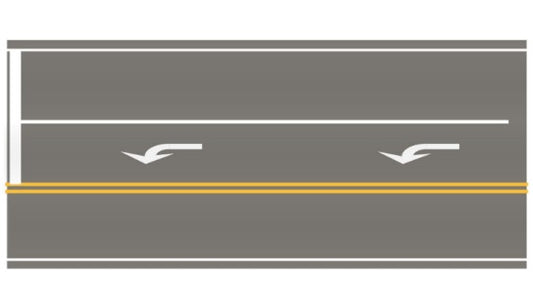 CMR Products 3150331 HO Easy Streets: Medium Asphalt 10" Straight Left Turn Road