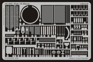 Eduard 35822 1/35 Flak 18 88mm for AFV Photo Etch Detail Set