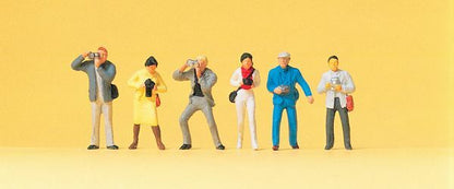Preiser 14080 HO Scale Working People Standing Photographers pkg(6)