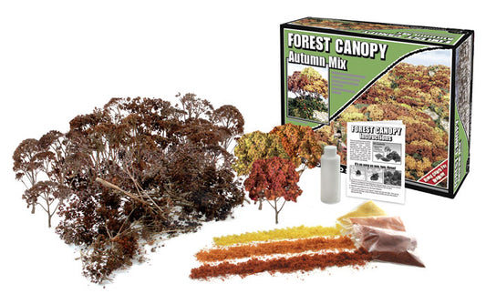 Woodland Scenics F1663 All Scale Autumn Mix Forest Canopy