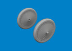 Eduard 6481045 1/48 Bulldog Wheels Brassin for AIRFIX