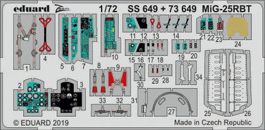 Eduard 73649 1/72 for ICM (Pre-Painted) Photo Etch Detail Set