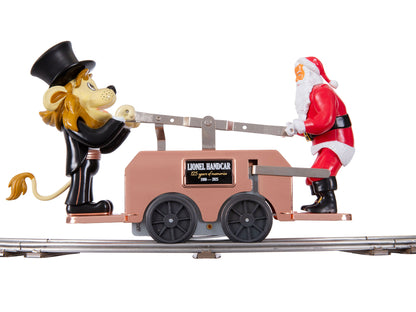 Lionel 6-2535160 O Gauge Lenny/Santa Handcar - Bronze