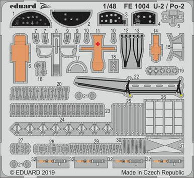 Eduard FE1004 1/48 U-2 / Po-2 for ICM Photo Etch Detail Set