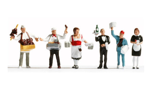 Noch 15070 HO Scale Food Service Workers Figure Set
