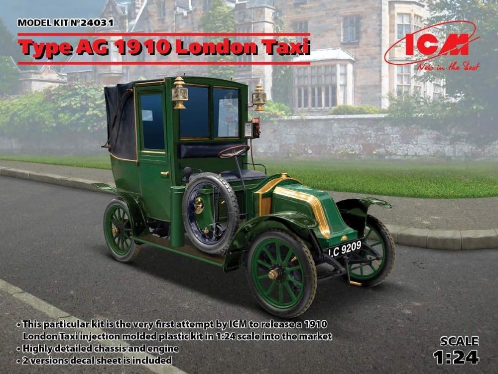 ICM Models 24031 1/24 1910 Type AG London Taxi