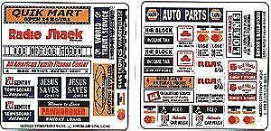 Blair Line 150 HO Scale Storefront & Advertising Signs -- Modern Storefront