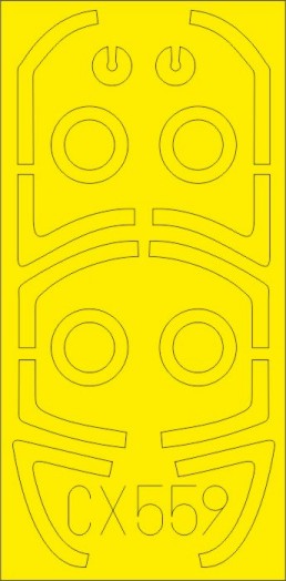 Eduard CX559 1/72 Mask Aircraft- T4 for HBO