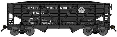 Bluford Shops 63128 N Scale B&O War Emergency Hopper #30983