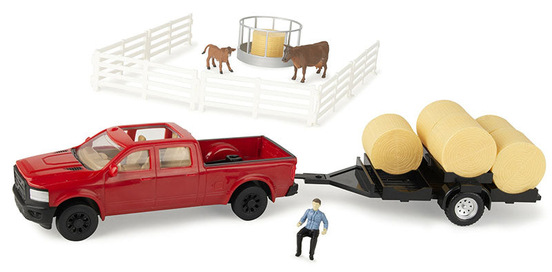 Ertl 47598 1/32 Scale Hay Bale Hauling Playset