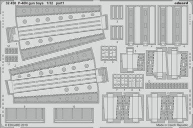 Eduard 32450 1/32 P-40N Gun Bays for Trumpeter